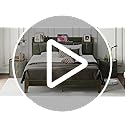 LIKIMIO Full Bed Frame, Storage Headboard with Charging Station, Solid and Stable, Noise Free, No Box Spring Needed, Easy Assembly (Dark Green)
