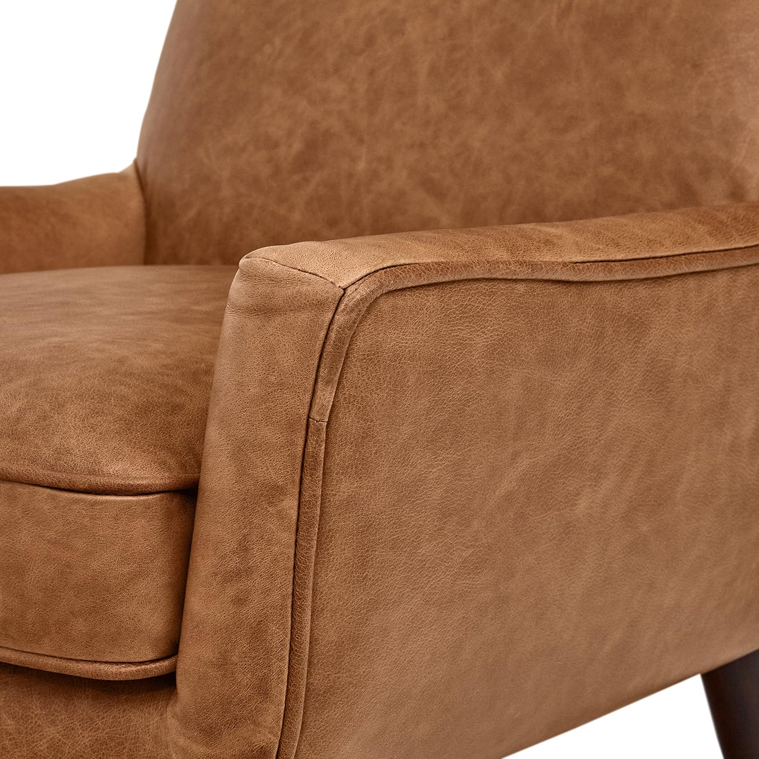 Buy Amazon Brand Rivet Jamie Leather Mid Century Modern Low Arm Accent Chair Buy Amazon Brand Rivet Jamie Leather Mid Century Modern Low Arm Accent Chair