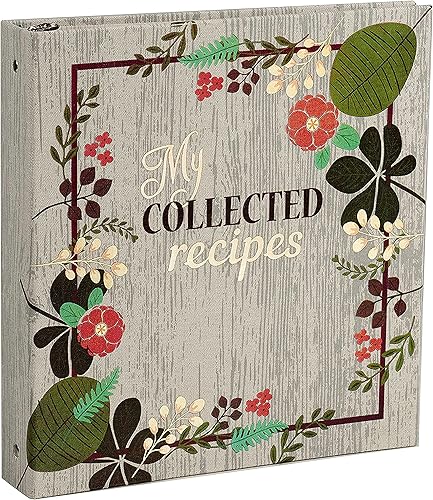 Meadowsweet Kitchens cree su propio libro de recetas, Libro de recetas estilo retro forrado en tela con motivo de flores