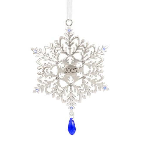 Hallmark Snowflake 2025 Christmas Ornament, Metal, Snowflake...