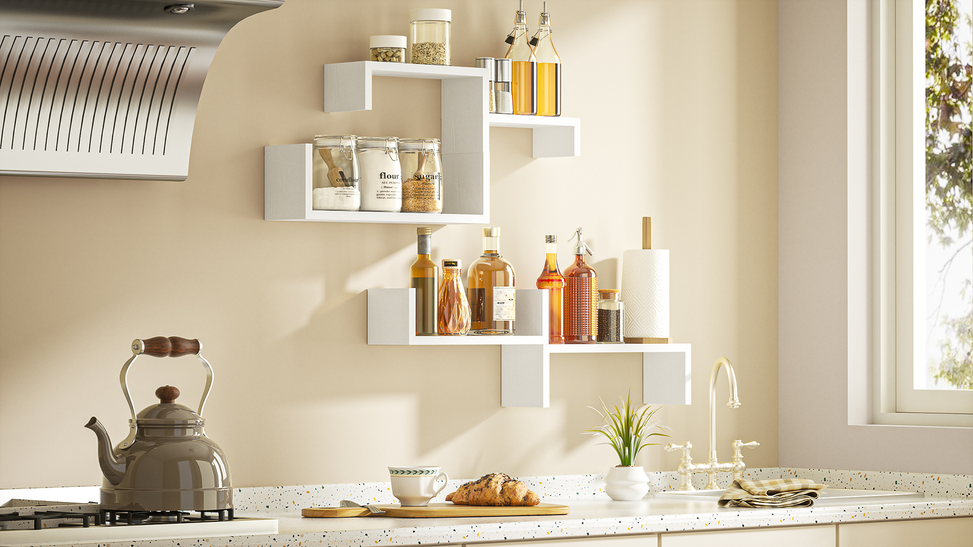 Amazon.com: SRIWATANA Floating Shelves for Wall, Wall Shelves for
