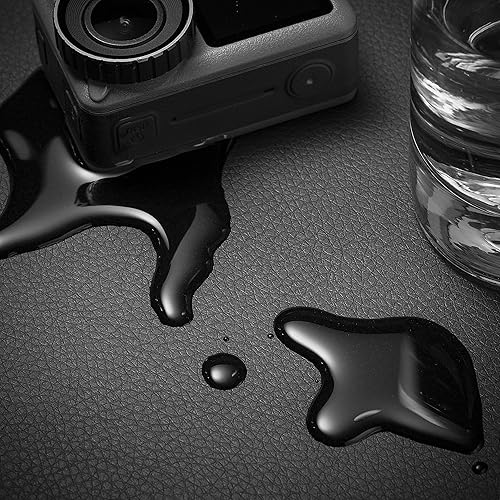 Miniatura 4 de Nekmit Esterilla protectora y secante para escritorio de cuero 34 x 16 Negro