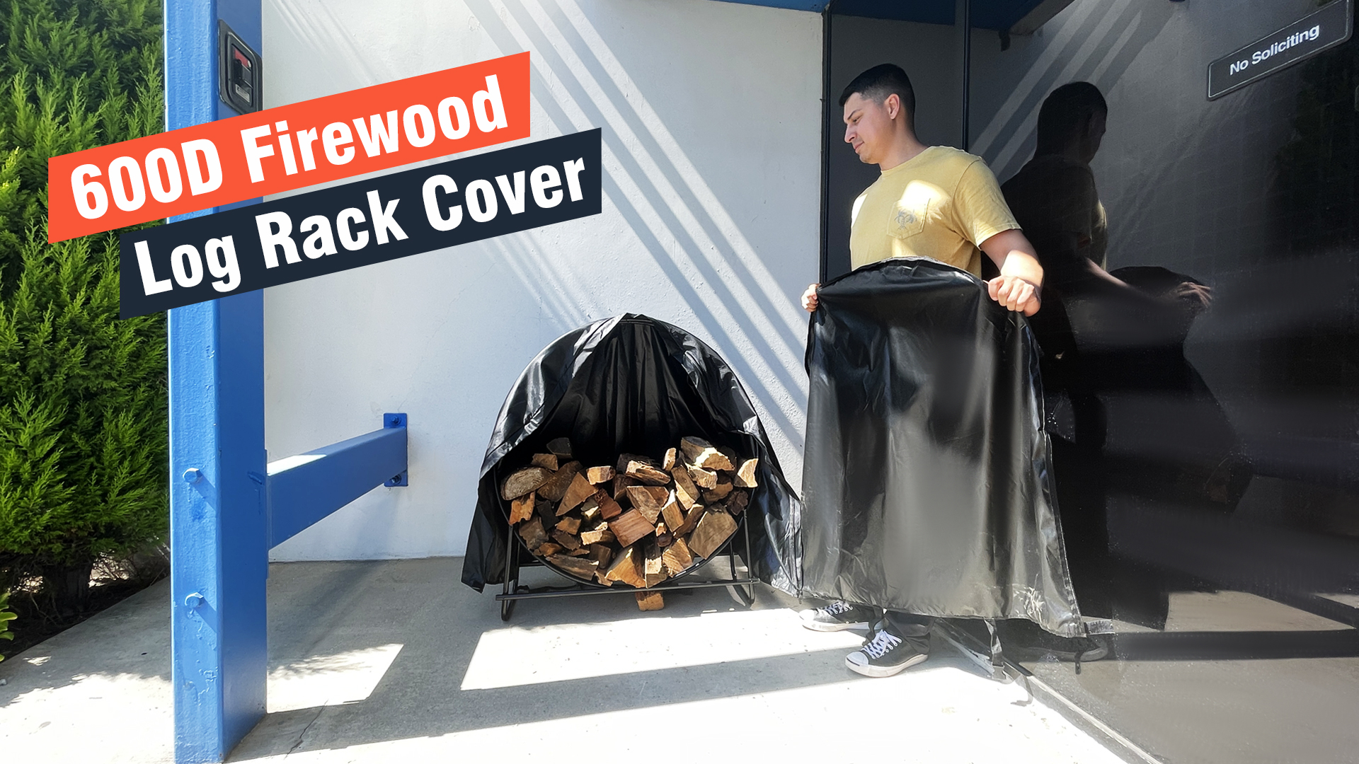 Amazon.com : Firewood Log Rack Cover, Outdoor Waterproof Log Hoop
