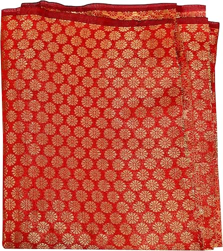 Miniatura 2 de Brocade Art Tela de seda por yarda costura boda Lehenga cubierta de cojín cortina