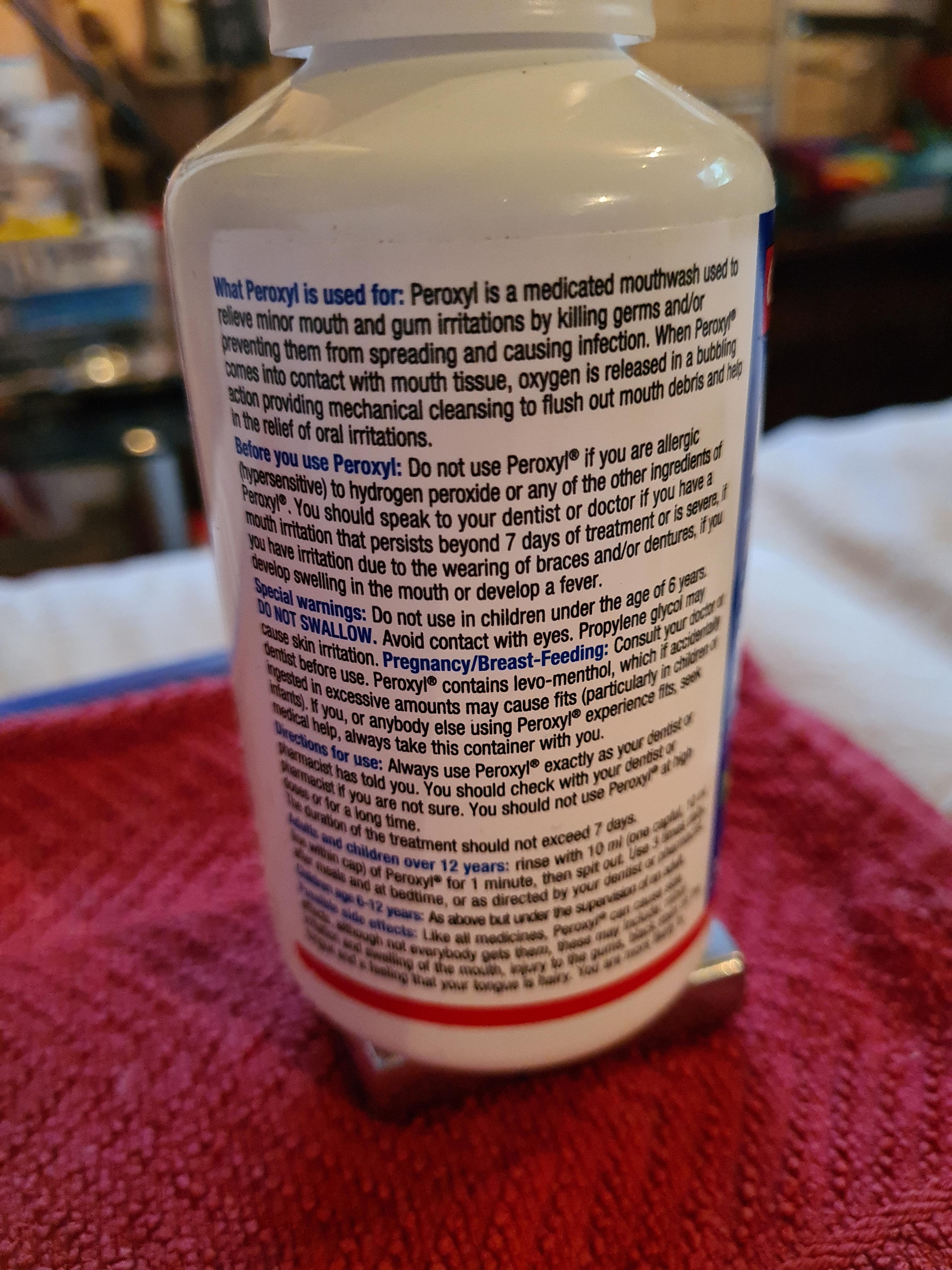 Colgate Peroxyl Medicated Alcohol Free Mouthwash 300 ml, Oral