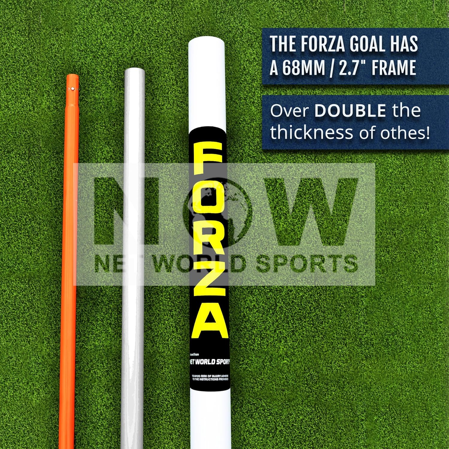 FORZA Soccer Goal [12ft x 6ft] - Soccer Goals for Backyard | Adult & Kids Soccer Goal | Soccer Training Equipment | Optional Soccer Accessories Upgrades (Goal Only) : Sports & Outdoors