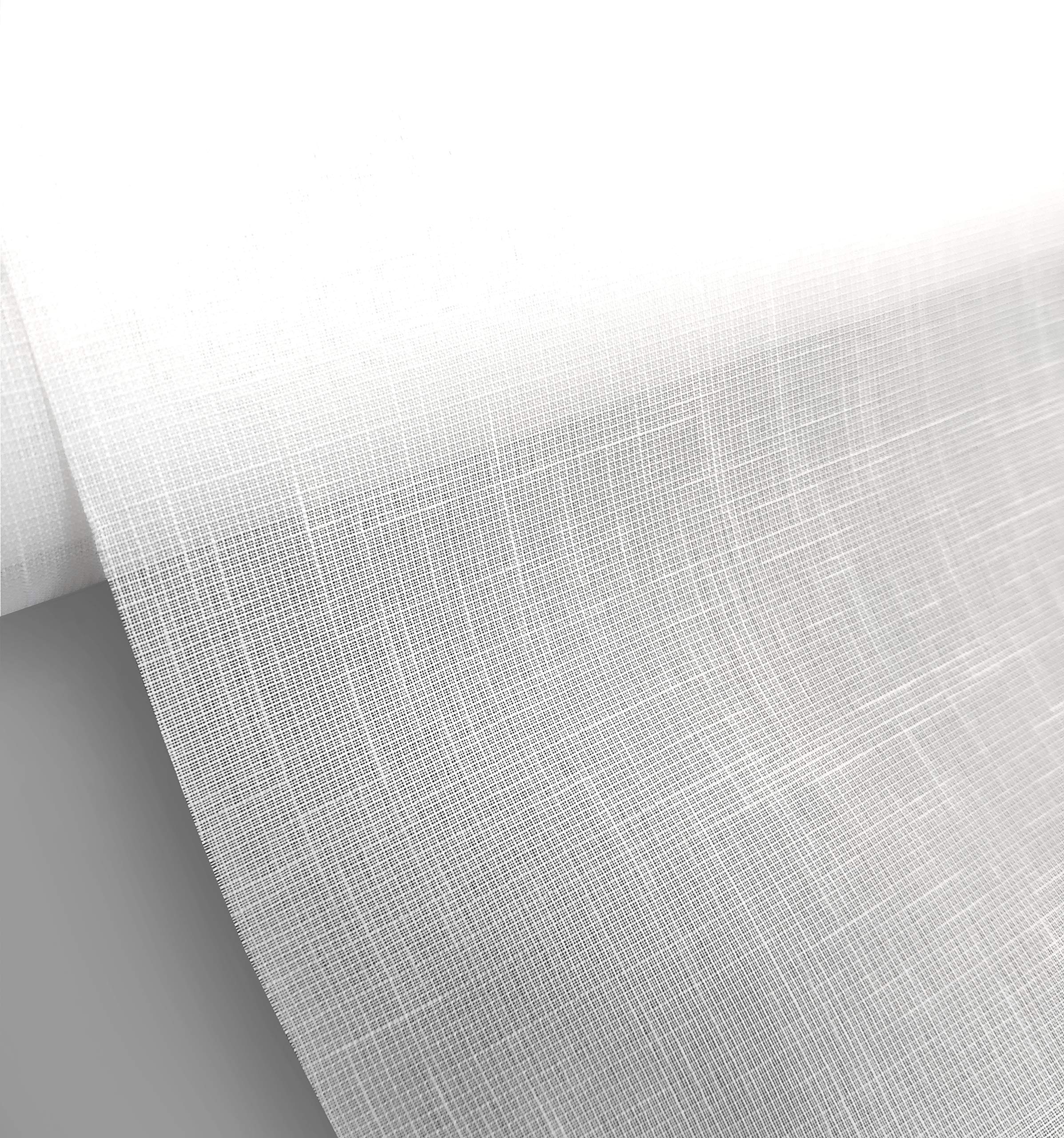 Blindecor Store Enrouleur Brise-Vue translucide - Rideau occultant pour fenêtre - Blanc - 80 x 180 cm - Dimensions du Tissu 77 x 175 cm