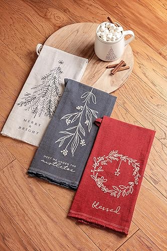 Miniatura 3 de Karma Regalos, paños de té bordados de algodón, árbol de