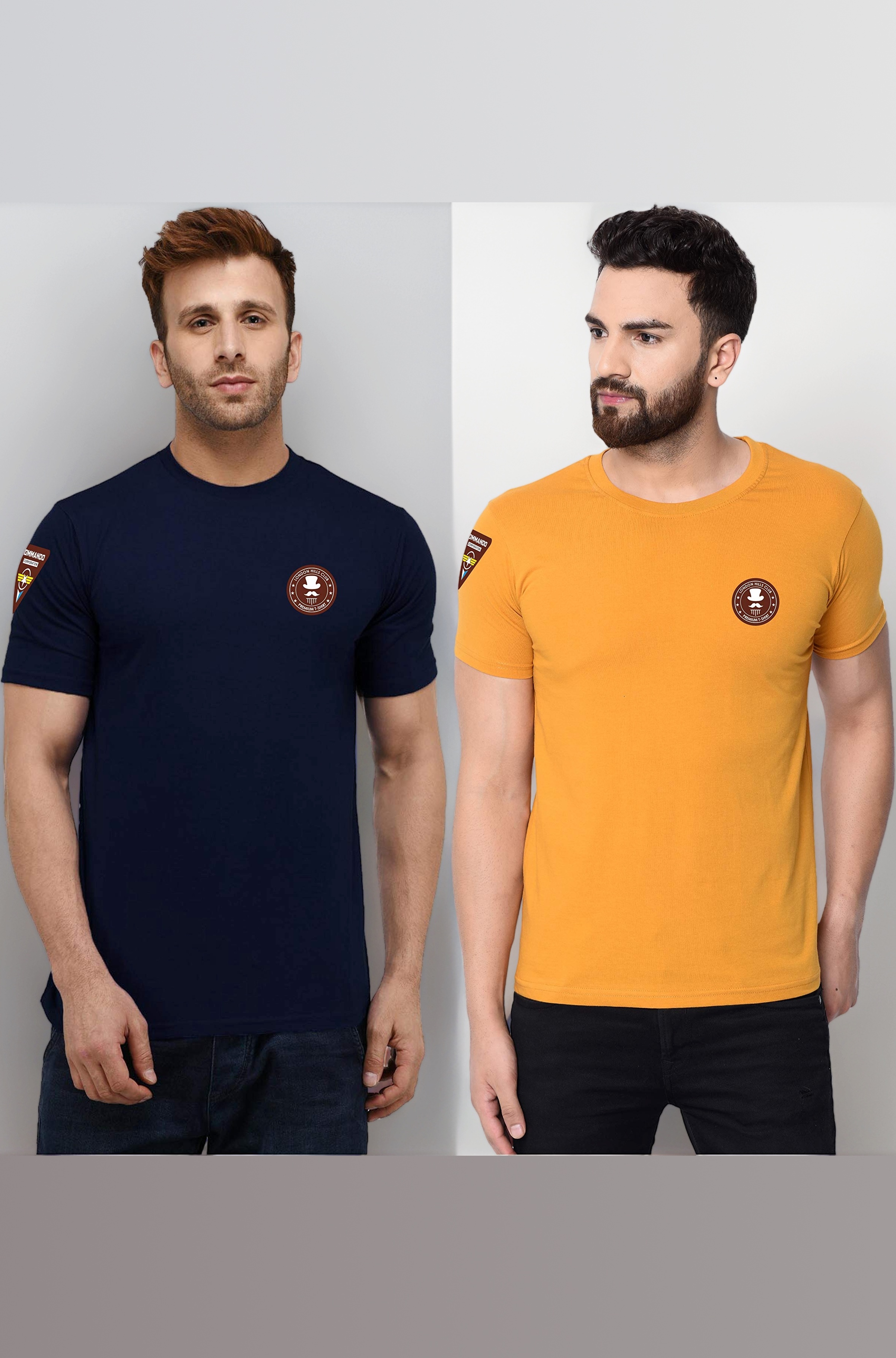 Men's Cotton Regular Fit T-Shirt || T-Shirt || Plain T Shirt || T-Shirt (Rib)