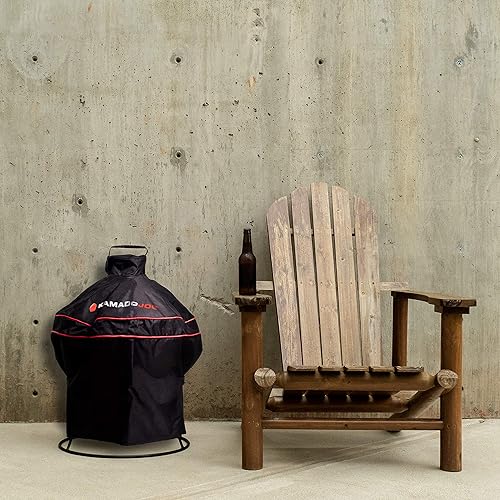 Miniatura 2 de Kamado Joe Joe Jr KJ15080420 - Parrilla de carbón de cerámica portátil de 13.5 pulgadas con mango superior y doble costura en negro, modelo