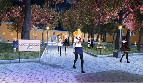 Anime High School Yandere Japanese Girl - High School Girl Life Simulator Sim Game 3D - Japanese Sakura Girl Fighting Game – vue 6