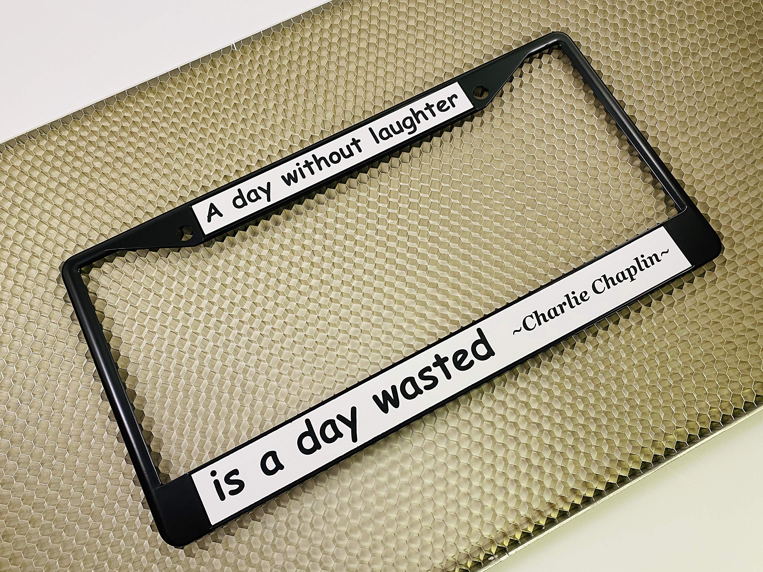 Custom Personalized Metal Laser Engraved Car License Plate Frame with Free caps - Picture 55 of 132