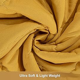 NTBAY Down Alternative Toddler Comforter, Lightweight and Warm Solid Color Baby Crib Quilted Blanket, 39x47 inches, Yellow