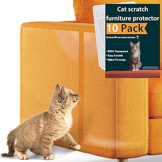 Couch Protector for Cats, 10 Pack, Cat Scratch Furniture