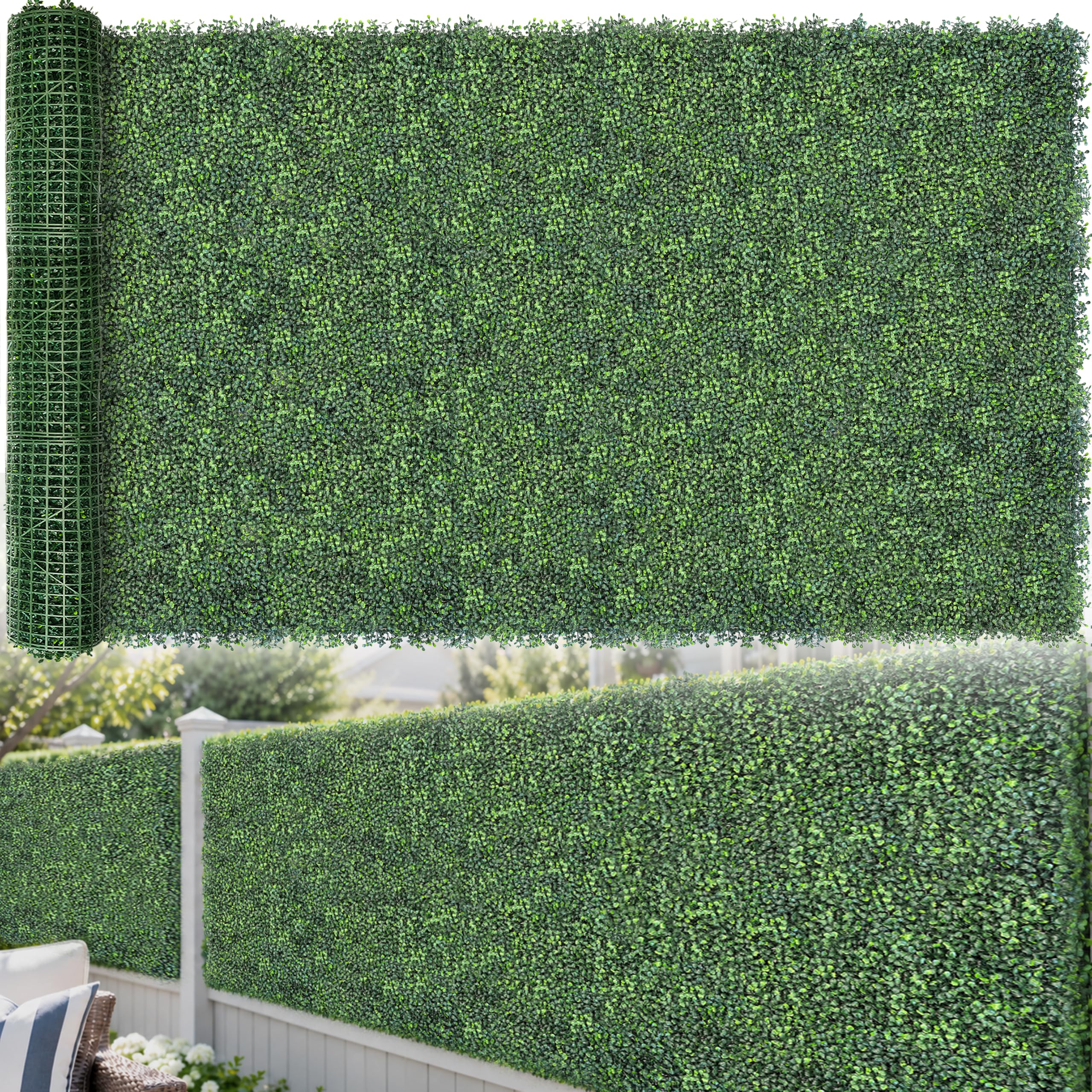 Photo 1 of ODTORY Artificial Ivy Privacy Screen Fence Panel, Gradient Green 72" x 144"