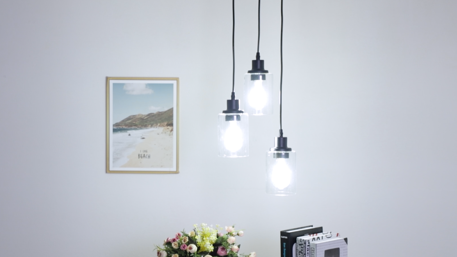 MAXvolador Industrial 3-Light Pendant Light, Adjustable Hanging