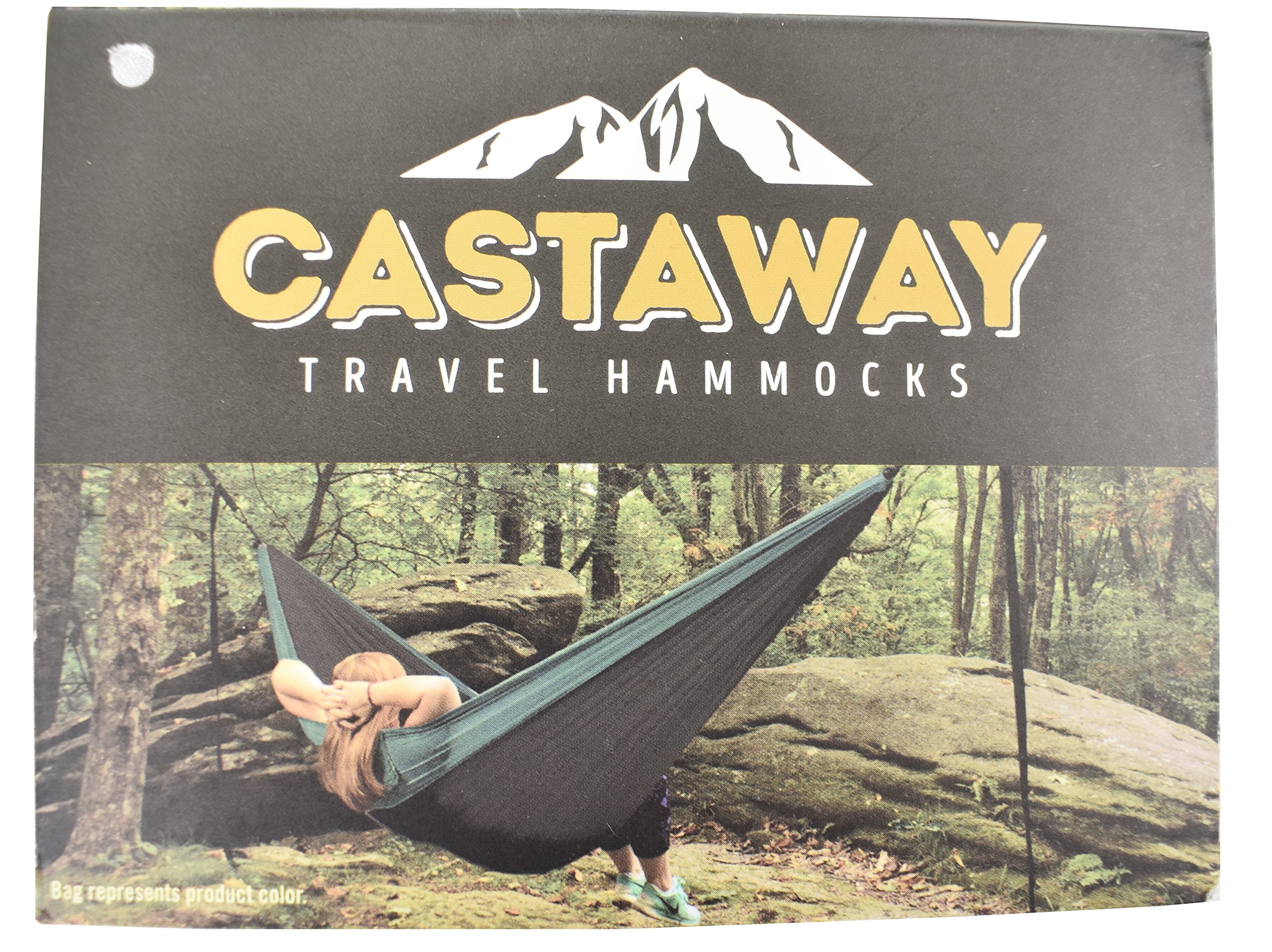 Castaway Hammocks Double Travel Hammock, Red/White/Blue