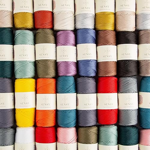Miniatura 6 de Sensy - Cuerda de poliéster prémium de 0.059 in y 164 yardas, cuerda de poliéster 100% polipropileno, cordón de macramé de 0.059 in, cuerda de