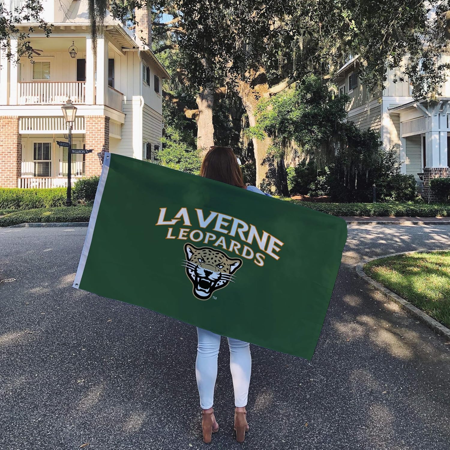 Desert Cactus University of La Verne ULV Flag - 3 x 5 Feet Leopards Banner, Indoor/Outdoor Durable Fabric, 100% Polyester Design (Style 1)