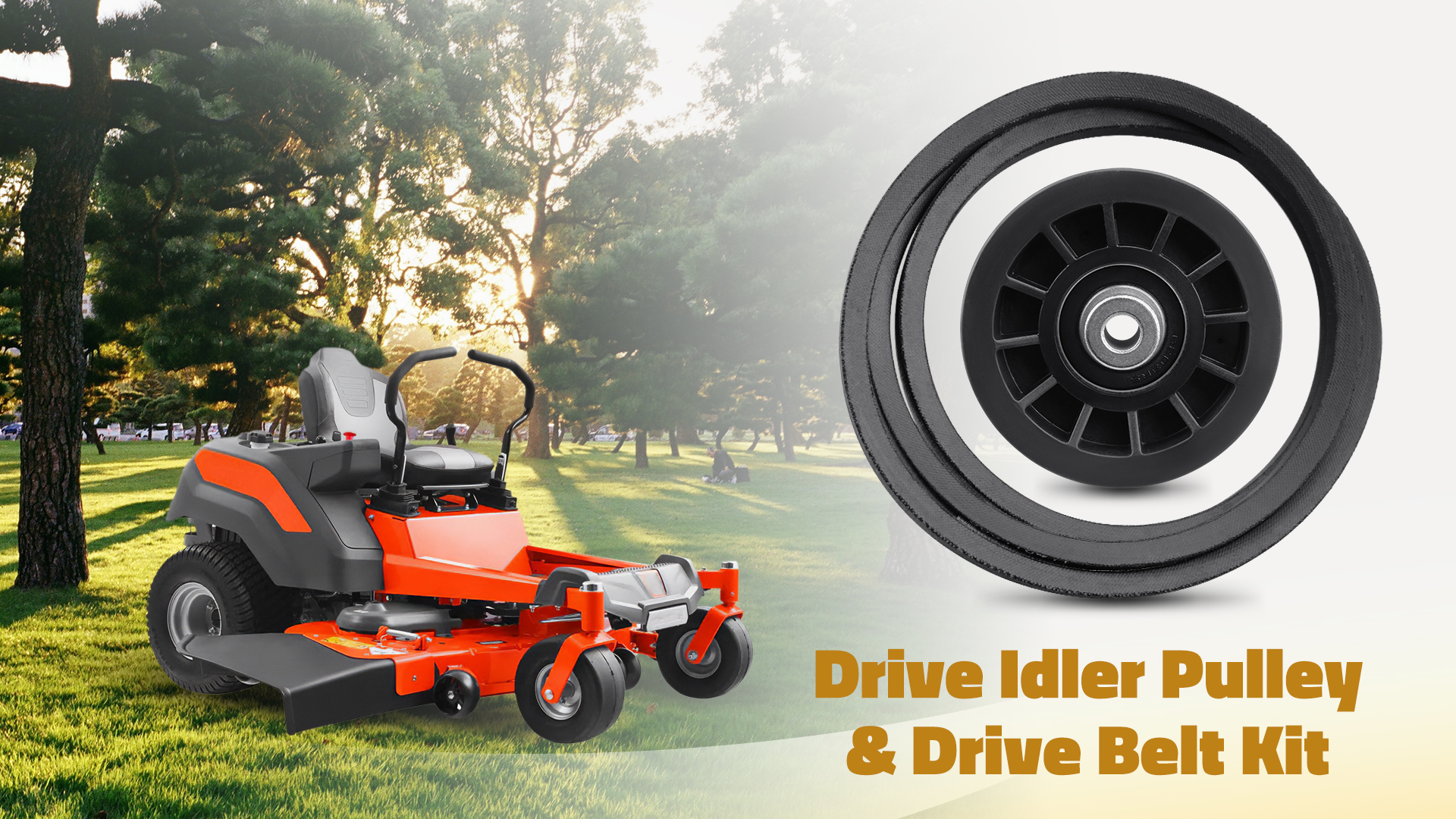 Amazon.com : Drive Idler Pulley & Drive Belt Fit for Husqvarna
