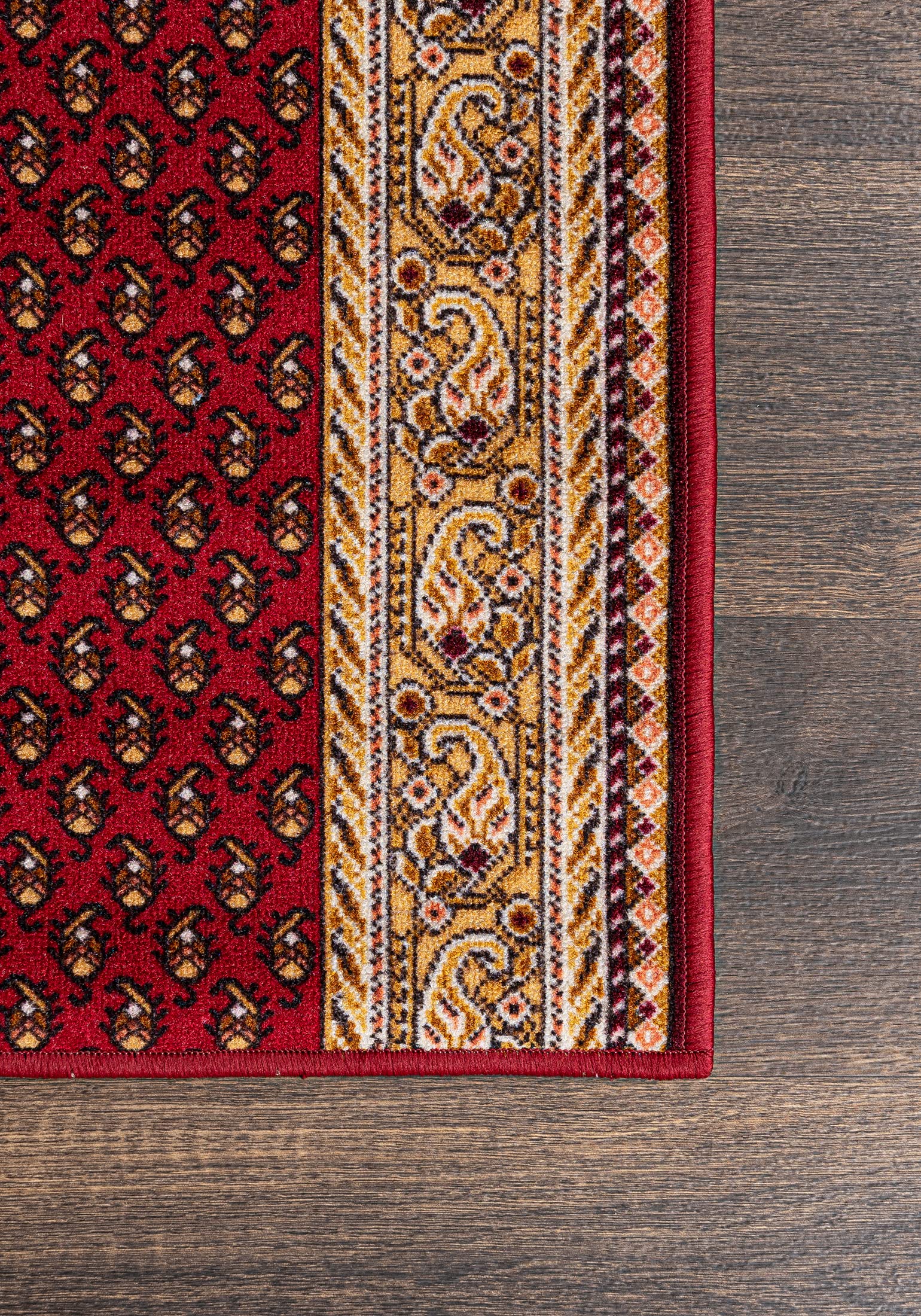 Mazovia Tappeto Passatoia Corridoio 67x250cm Rosso Classico Retrò Anni 90