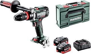 metabo BS 18 LTX-3 BL Q I Metal Cordless Drill - 18 V, 3-Speed, 130 Nm Torque - Quick Change Drill Chuck, Compact, Ideal for Metal Wood Steel - Includes 2 Batteries 5.5 Ah, Charger and MetaBOX