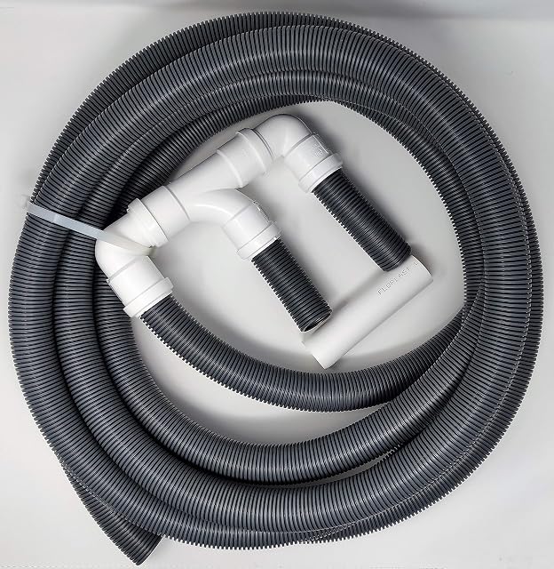 BITS4REASONS New Model Caravan (Twin) Waste Water Outlet Pipe System with 6 METRE SITE Pipe Option with FLOPLAST Home Plumbing Grade Fittings CE Standard Tested to EN 1451