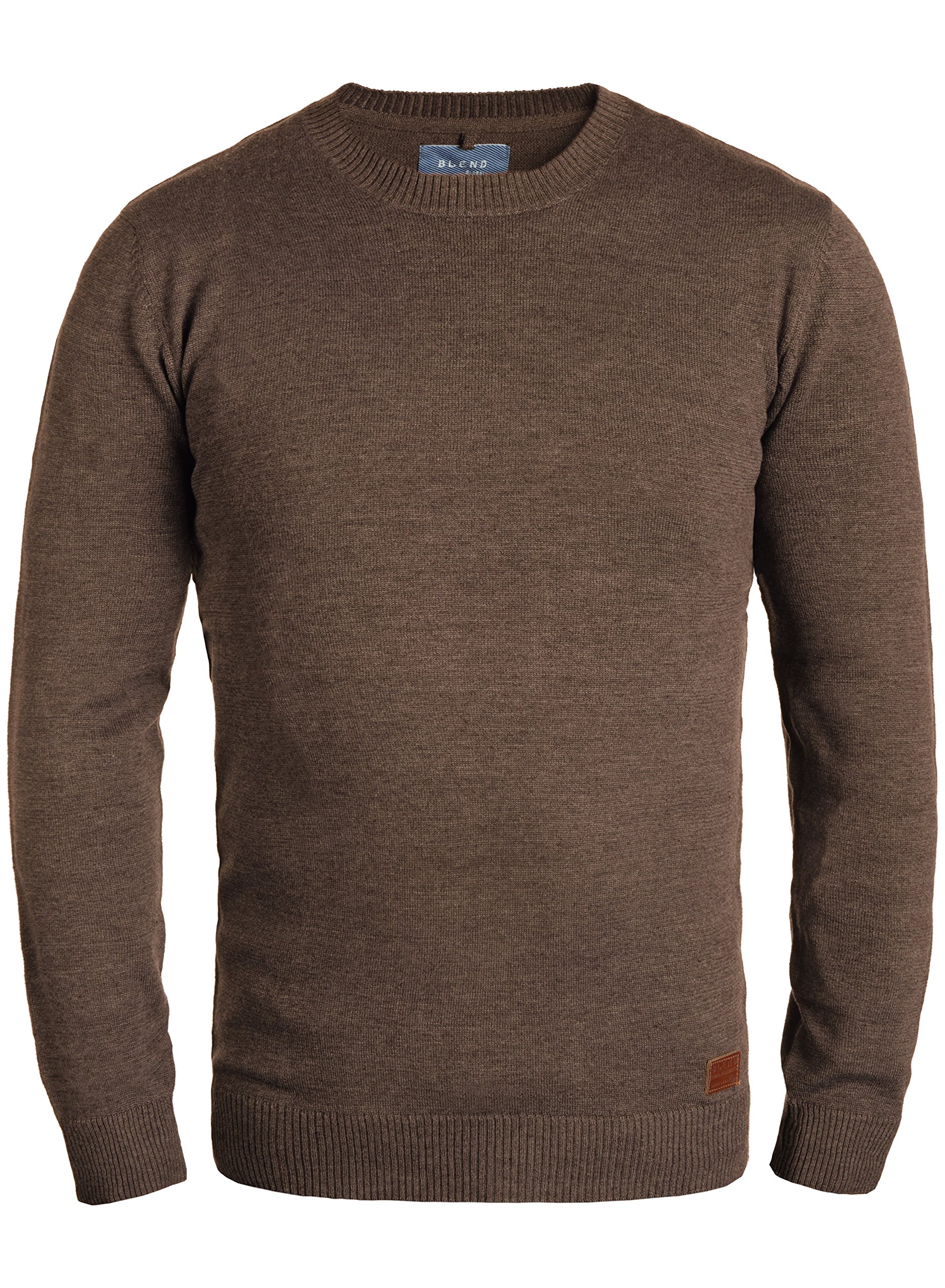 Blend BHLars Herren Strickpullover Feinstrick Pullover mit Rundhals-Ausschnitt Baumwollmischung Regular fit