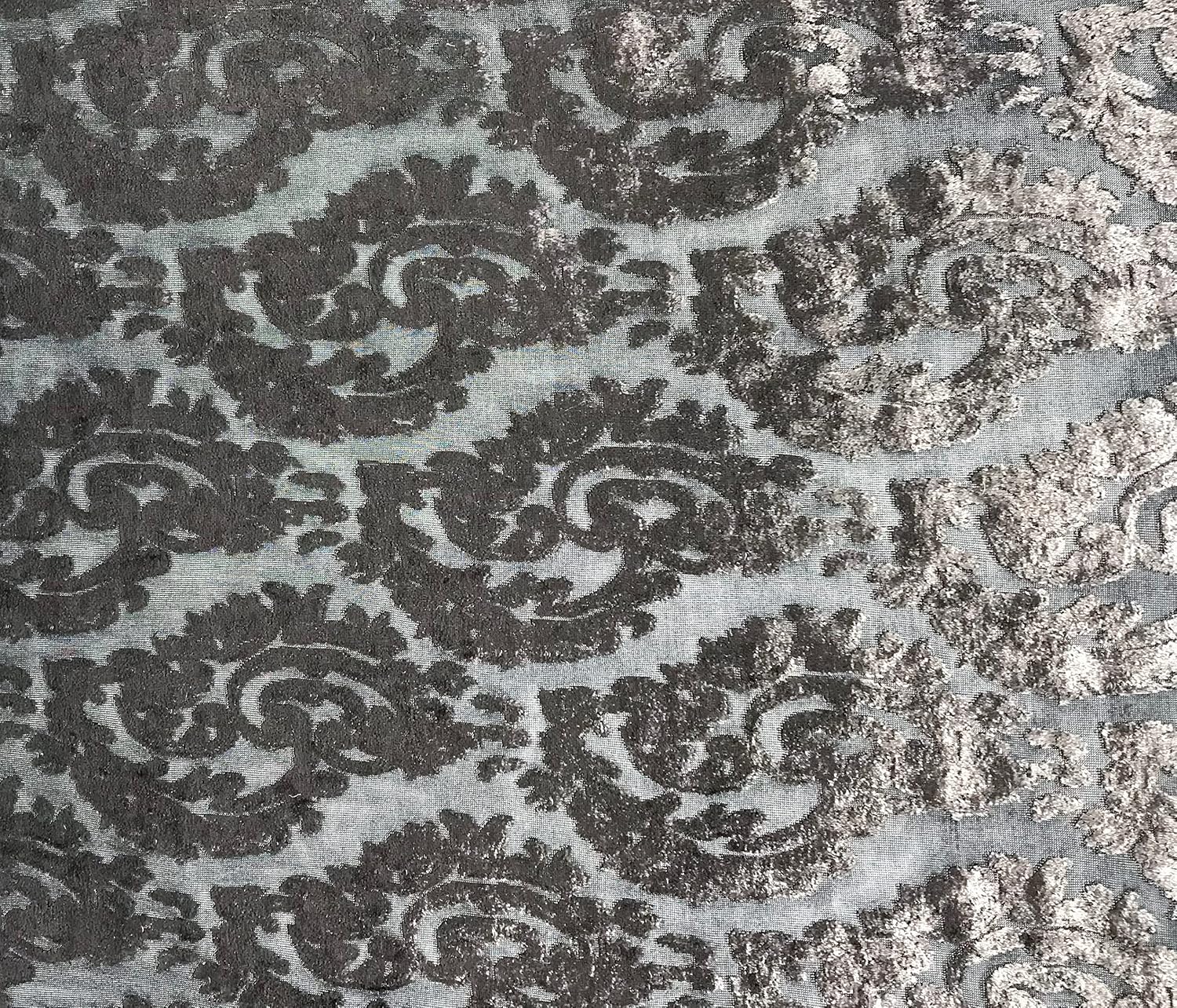 SYF Burnout Velvet by Elotex International Fabric (Plum Black)