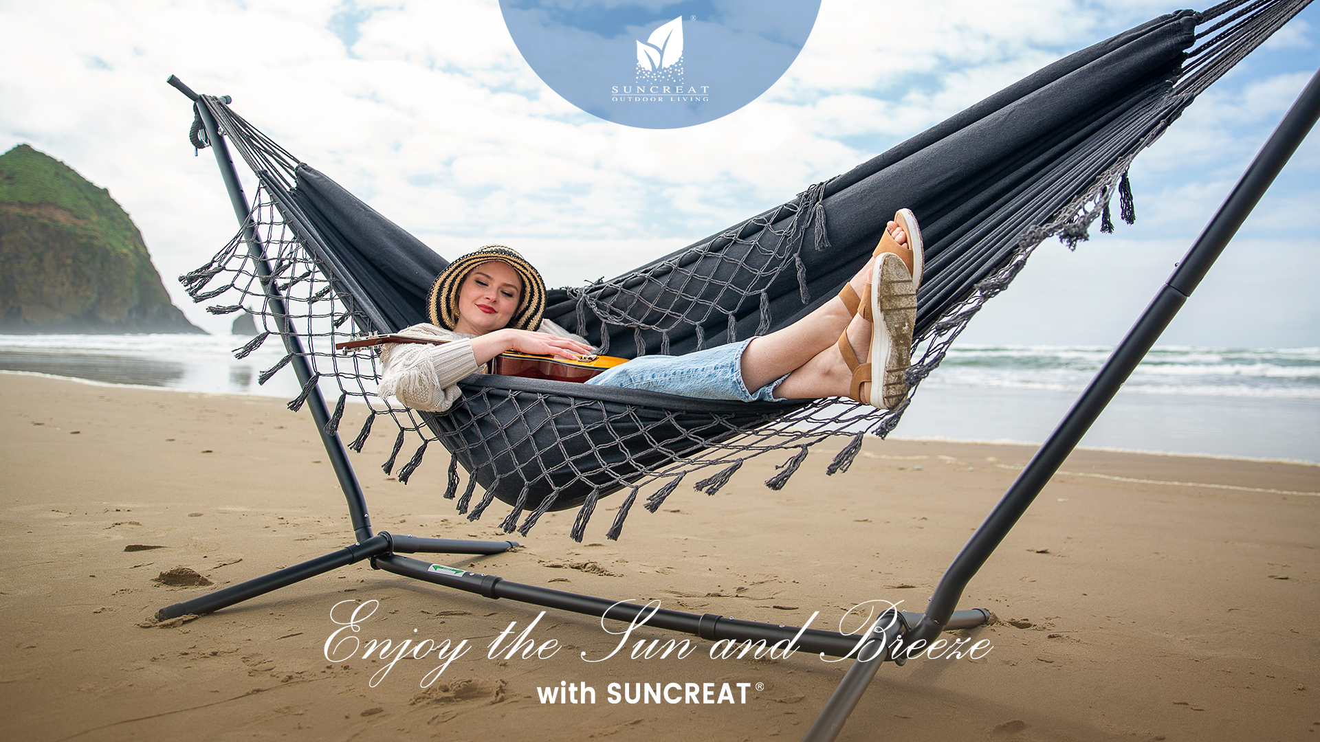 Amazon.com : SUNCREAT 2-in-1 Convertible Free Standing Hammock