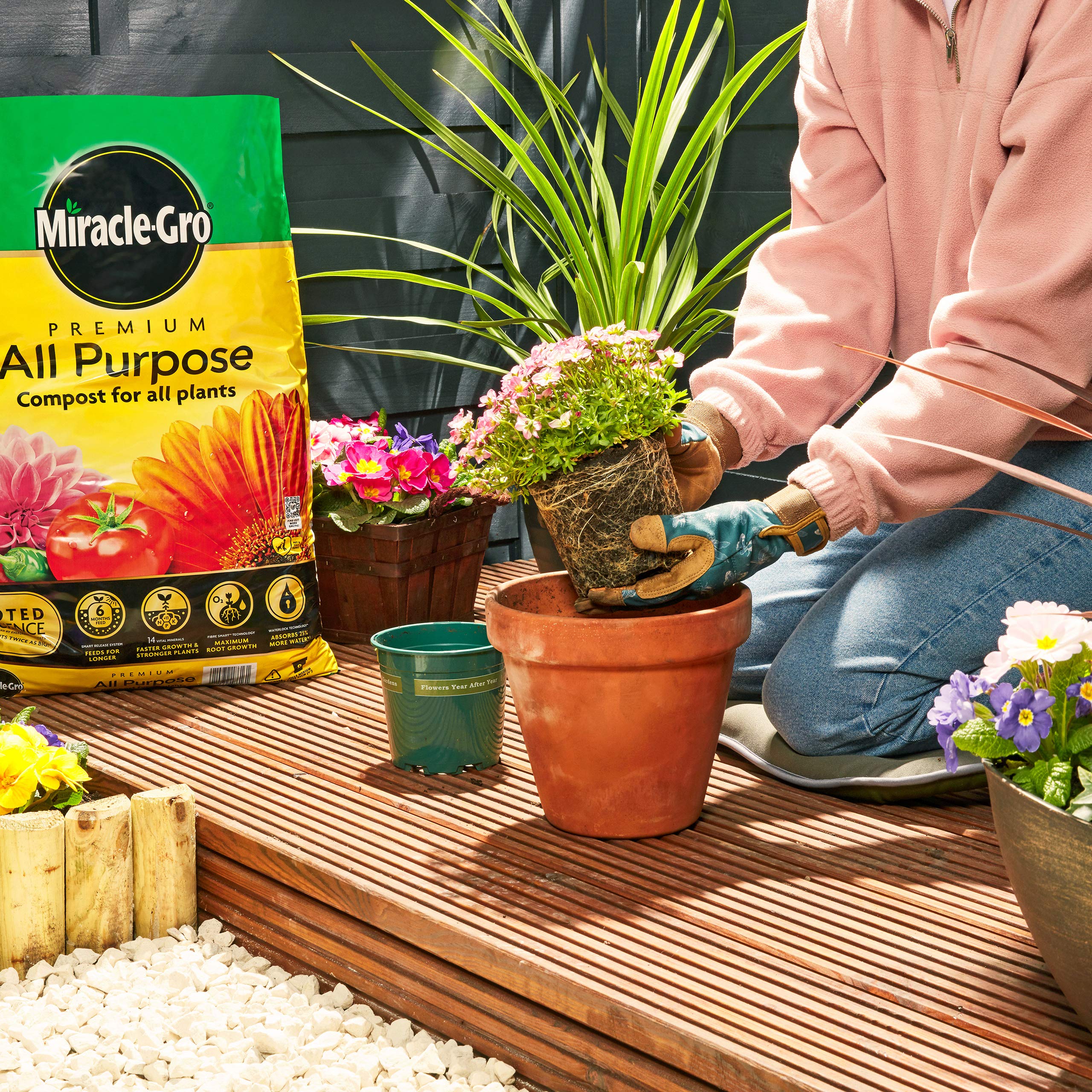 MiracleGro 119761 All Purpose Compost 40 Litre BAG, (New 2021 Range