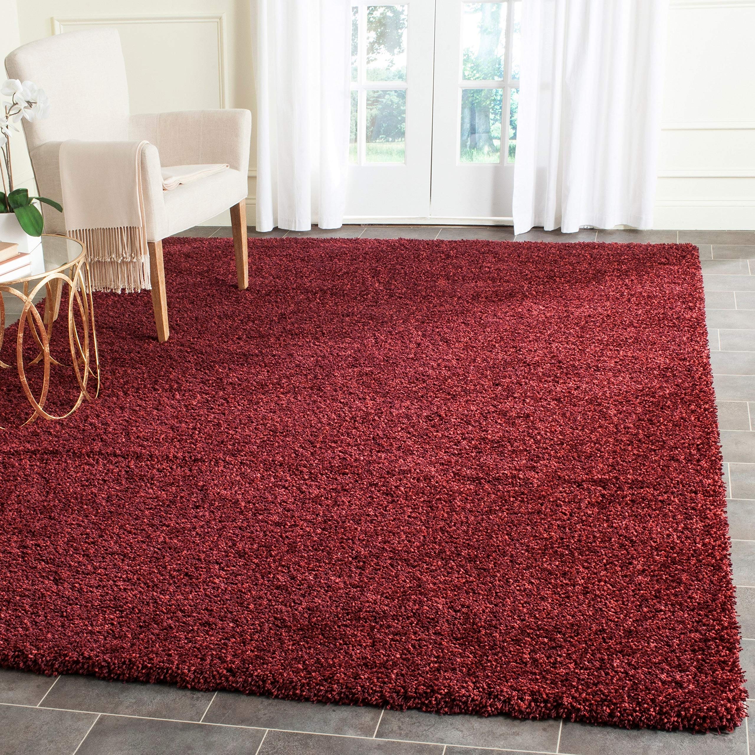 Microfiber Shag Rugs - Beige & Ivory -22