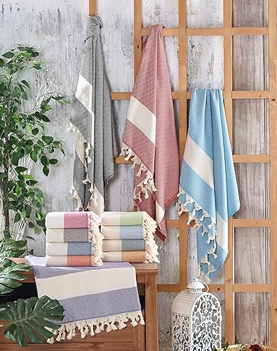 Miniatura 6 de LadybirdsUSA Toalla de playa turca personalizada, 100% algodón, bordada, 39 x 71 pulgadas, secado rápido, sin arena, peso ligero, recuerdos de