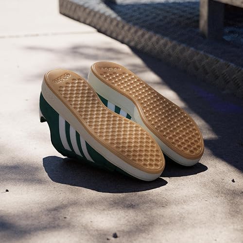 adidas Men's Grand Court Base 00s Shoes, Collegiate Green/Cloud White/Gum, 9 UK - 3