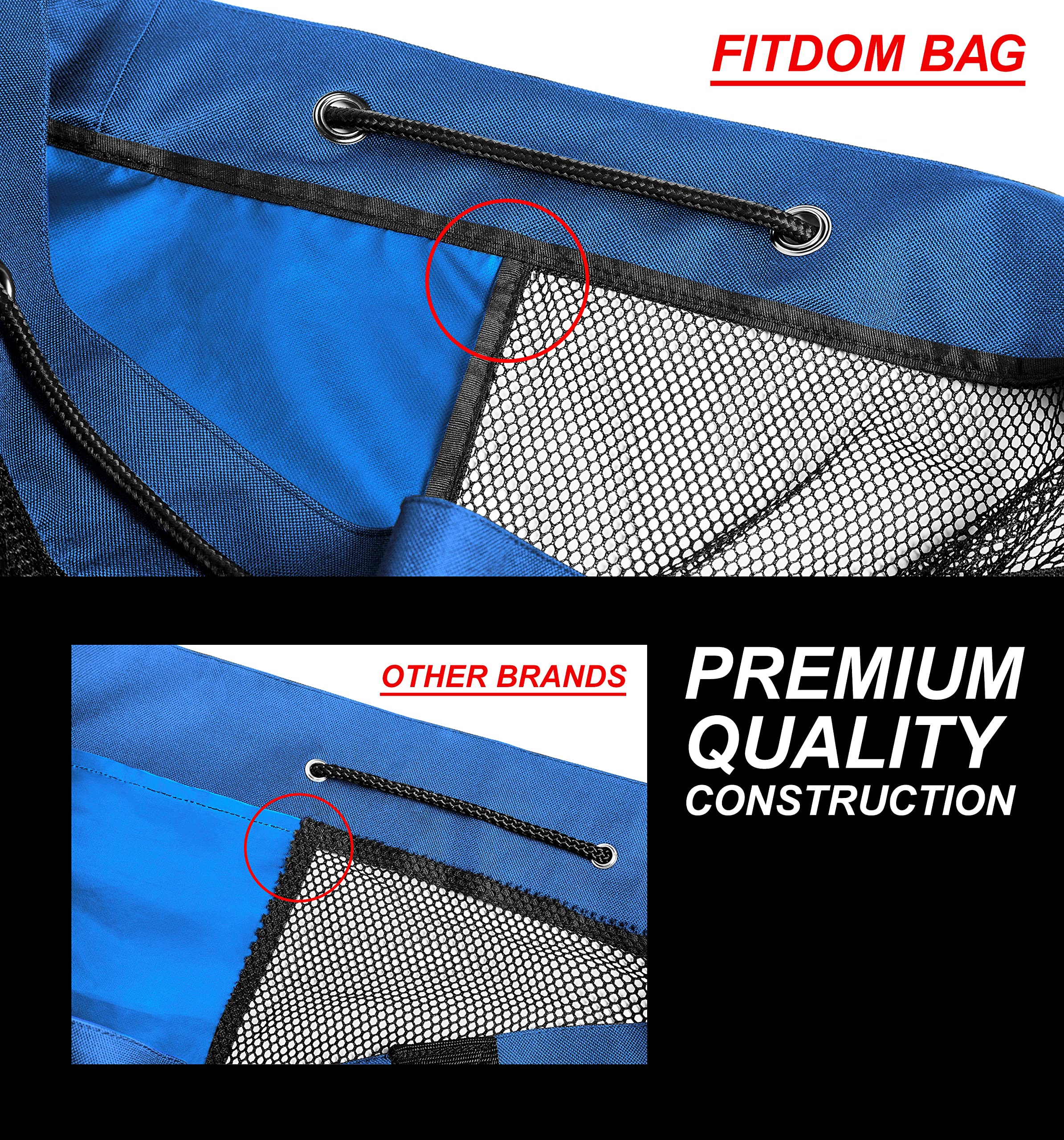Grand Sac De Ballons XL En Mesh - Pour Football, Basket, Volley - Avec Bretelles Réglables