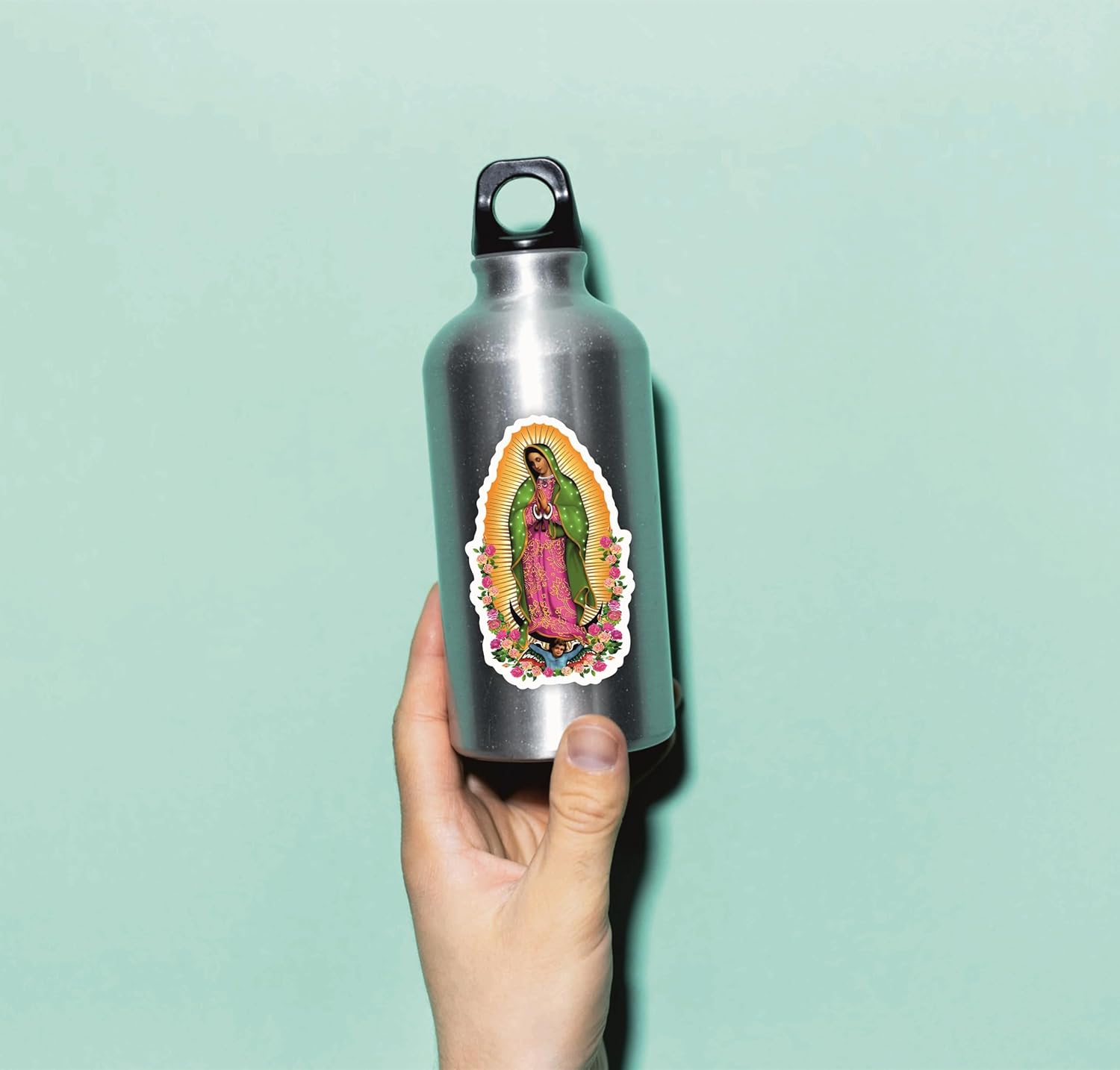 Our Lady of Guadalupe Sticker Decal for Laptops, Cars Bumper, and Gifts, Saint Virgin Mary Decal – Jesus Catholic Religious Vinyl, Holy Mary Stickers (3" Tall) - Image 3