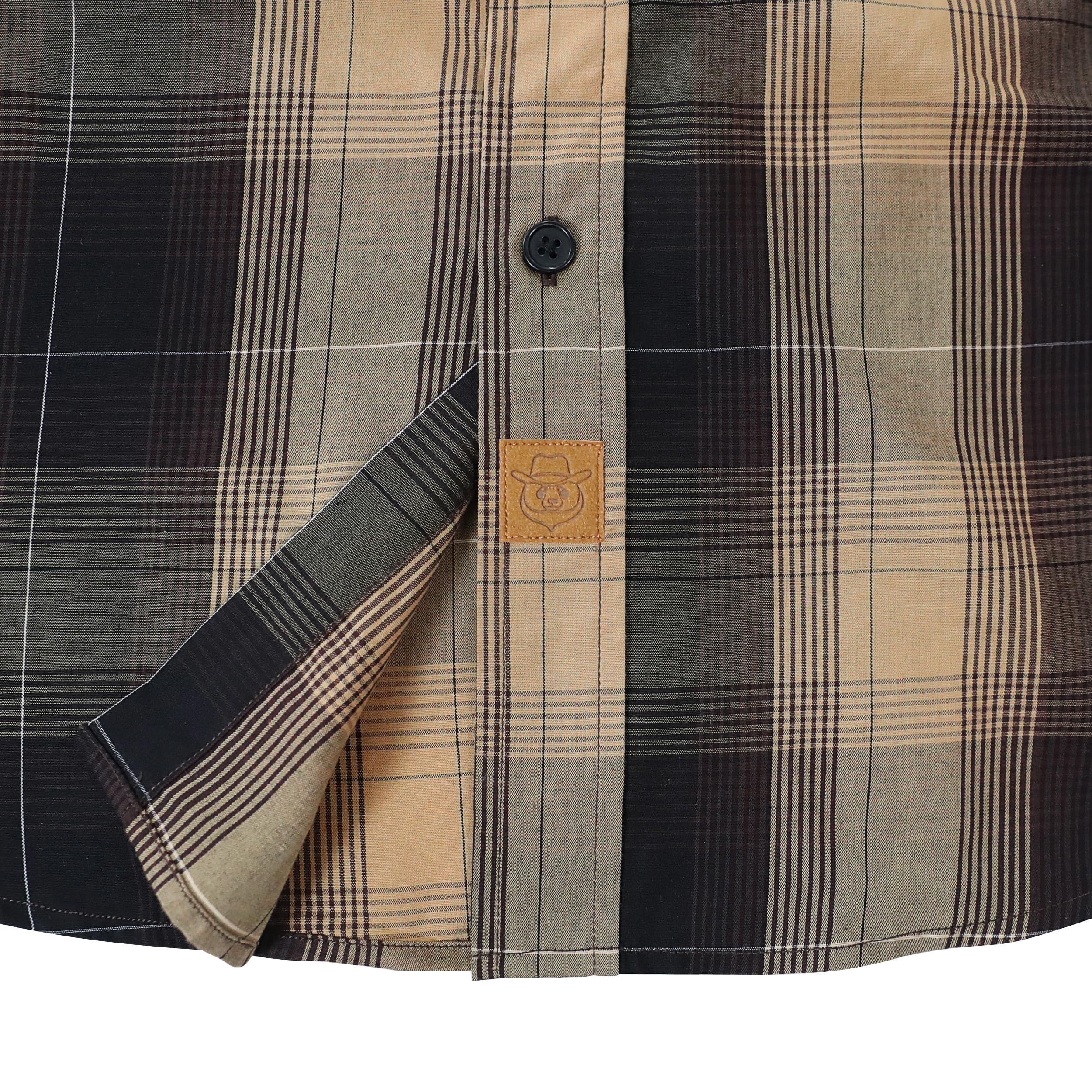 Dubinik® Camicia Quadri Uomo Casual Leggero Botton Down Regular Fit con Taschini