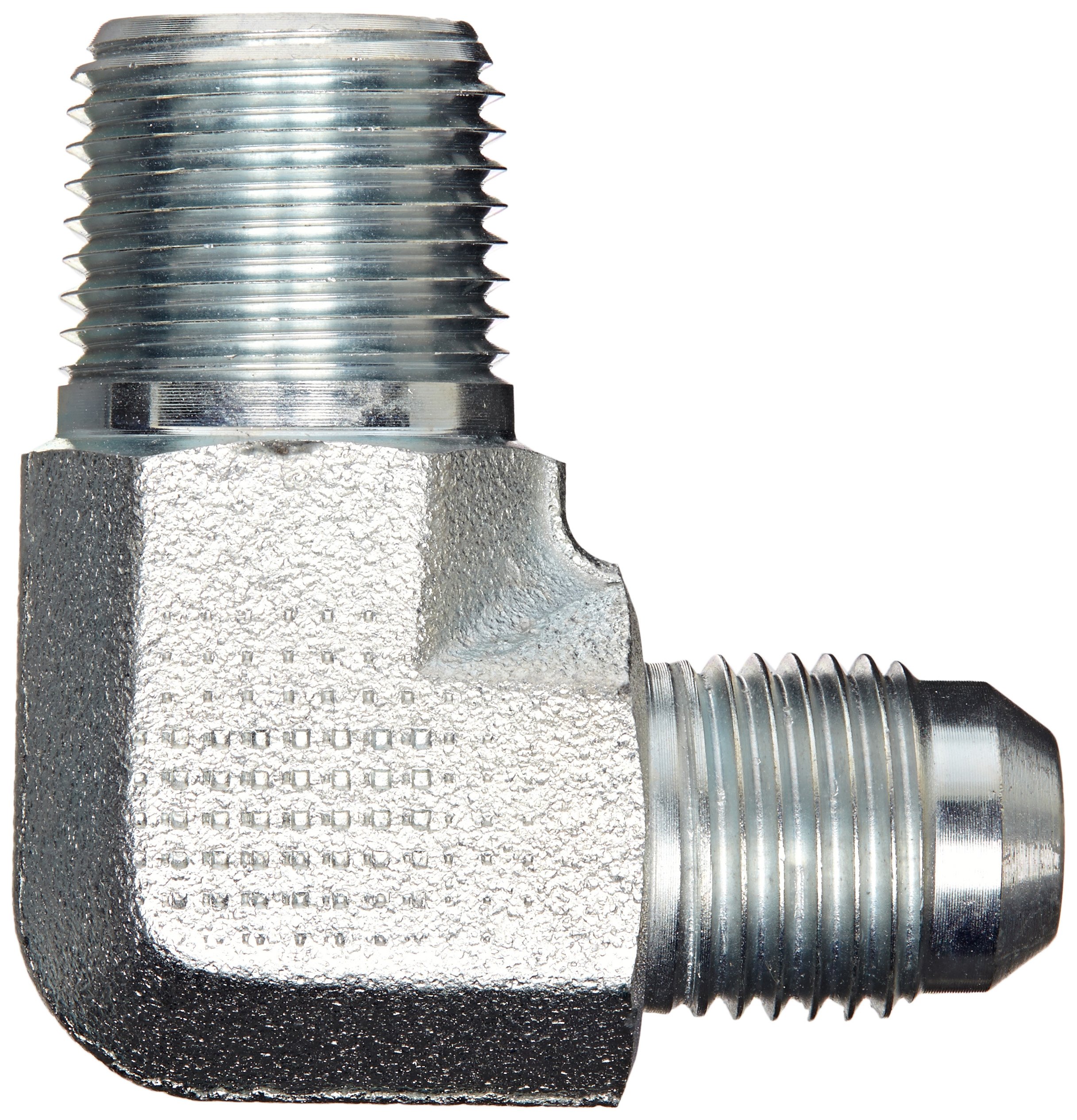 Eaton Weatherhead C5405X6X6 Carbon Steel SAE 37 Degree (JIC) Flare-Twin Fitting, 90 Degree Elbow, 3/8