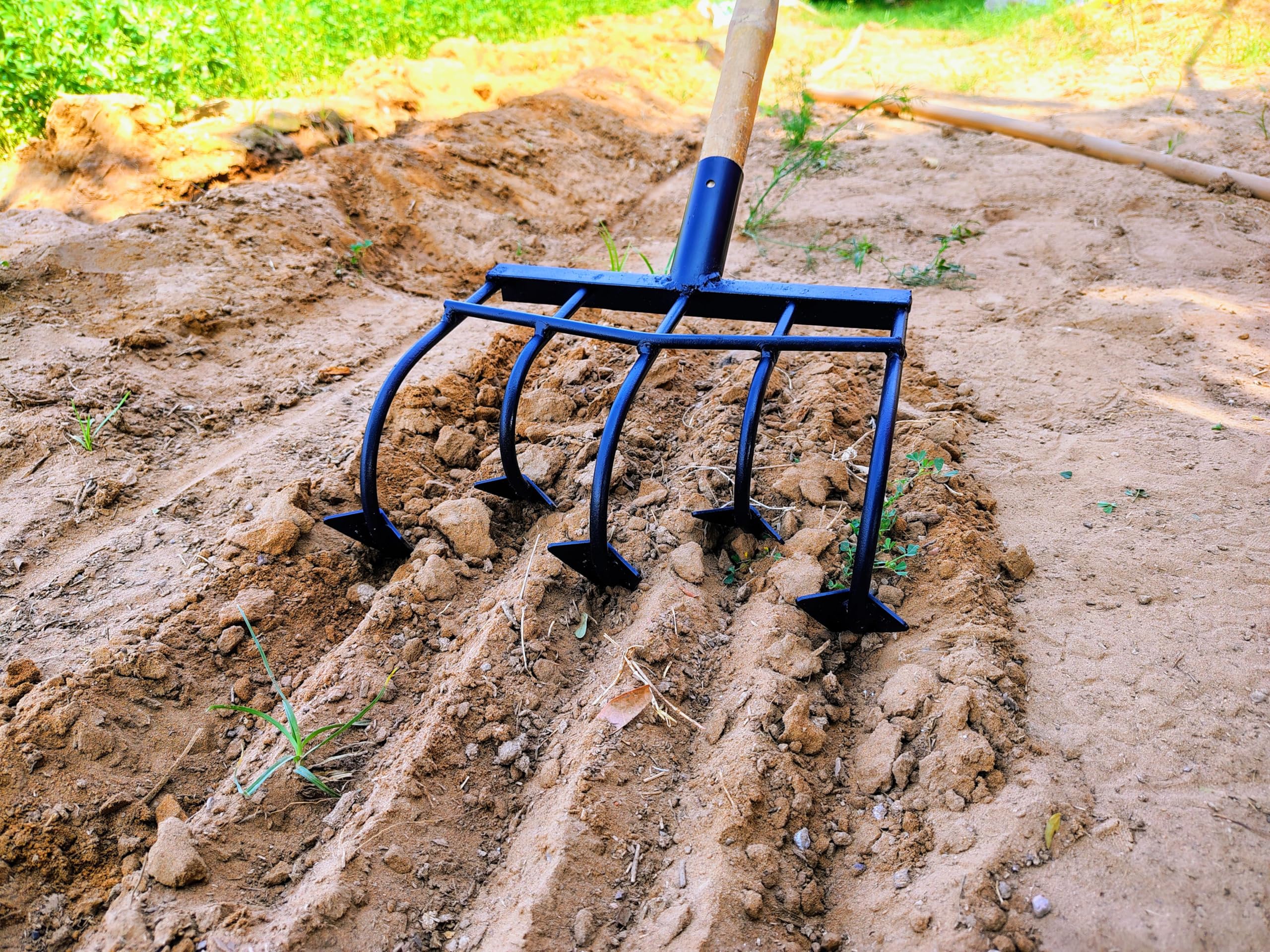 Soilkheti Heavy-Duty 5-Hal Agriculture Hand Cultivator for Soil Loosening & Aeration | Manual Tiller & Plough Tool by Shankra Creations-image-35