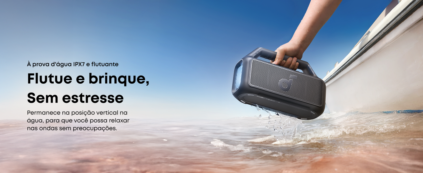 Soundcore Boom 2 da Anker Caixa de Som Portáteis Bluetooth, 80W
