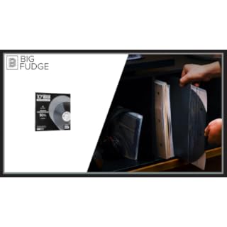 BIG FUDGE Rangement Vinyle 33 Tours – Lot 50x Pochette Vinyle pour Disque 10″ en Plastique Papier 3 Couches Antistatique – Pochettes Protection Range Vinyles Album 45 Tour 26x26cm - Les Beatles, Paul McCartney, John Lennon, RIngo Starr, George Harrison