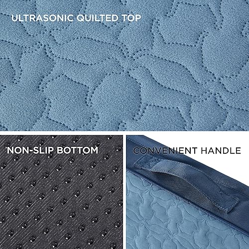 Miniatura 4 de Bedsure Cama ortopédica grande para perros grandes, camas para perros de espuma viscoelástica, cama para mascotas de 2 capas gruesas con funda