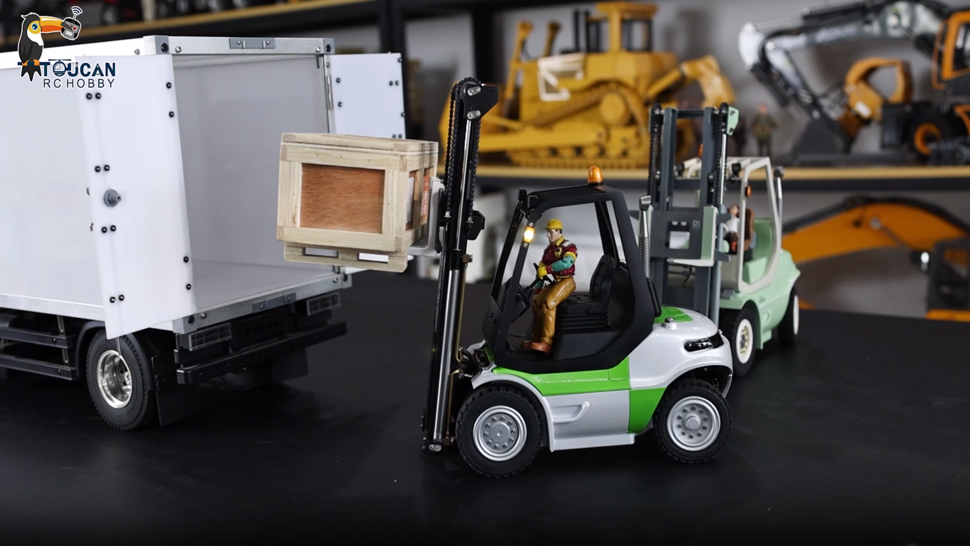 Lesu 1/14 RC油圧フォークリフト Amazon.com: LESU wheelfun 1:14 RC Hydraulic Forklift Metal RTR