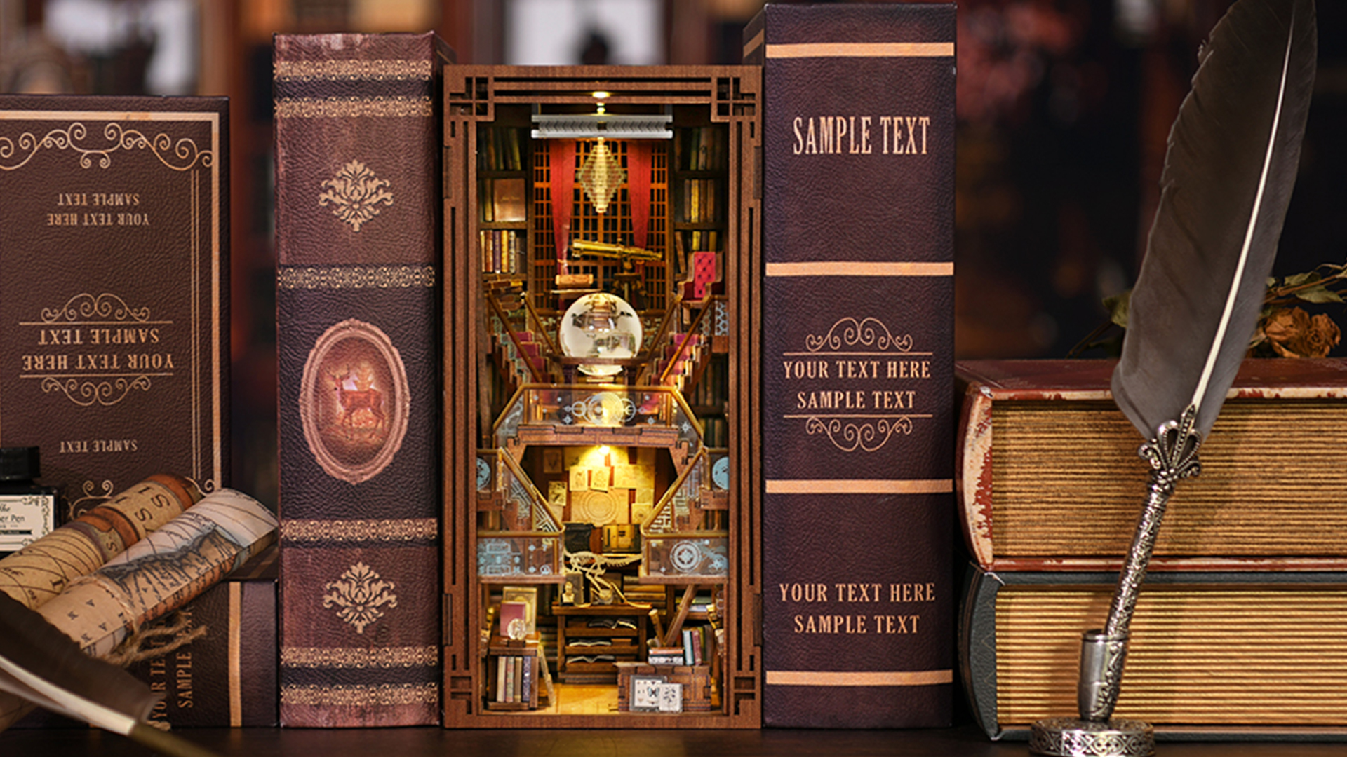 Amazon.com: CCCDF DIY Book Nook Kit, DIY Miniature Dollhouse