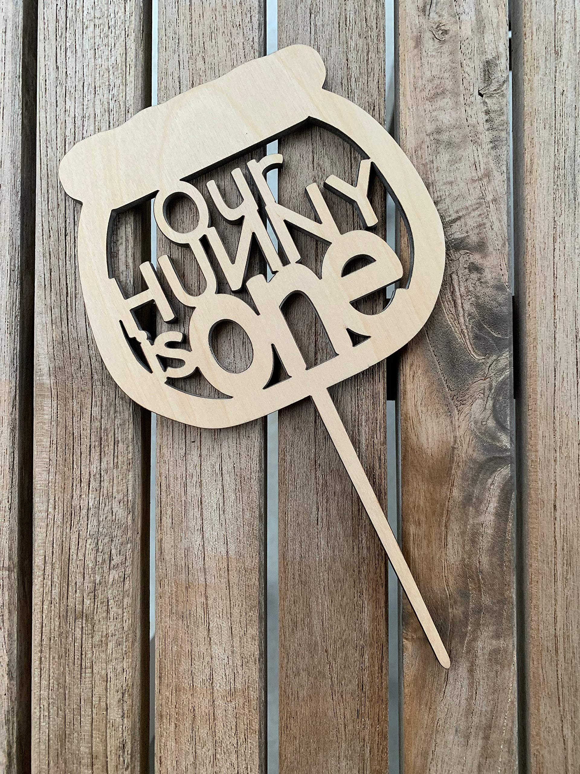 Buy Waaa Hunny Pot Cake Topper Pooh Inspired Cake Topper First Birthday Cake Topper Unfinished