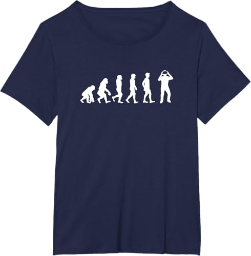 Miniatura 13 de Funny Human Evolution to Virtual Reality Camiseta, Negro, S Negro,Azul Marino,Zafiro,Rosa Jaspeado,Verde militar jaspeado,Morado jaspeado,Rojo