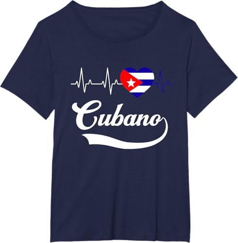 Miniatura 36 de Cubanito Baseball Flag Heart Souvenir Cubano Cuba Men Boy T-Shirt Black,Navy Blue,Dark Green,Dark Heather Grey,Heather Blue,Sapphire Blue,Royal