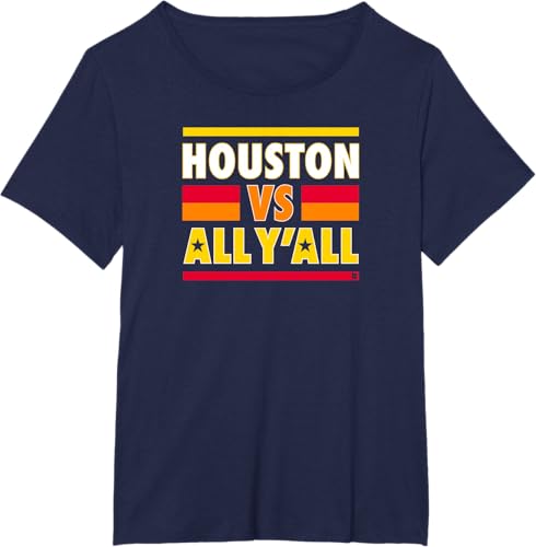 Miniatura 6 de Houston Vs. All Y'all - Houston Baseball T-Shirt Azul Marino,Azul Jaspeado