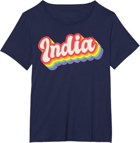 Miniatura 9 de India Pride Month LGBTQ Rainbow Flag Name Personalised T-Shirt