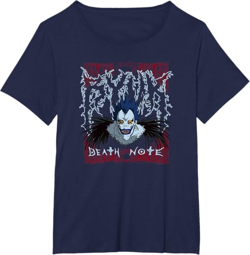 Miniatura 15 de Death Note Heavy Metal Shinigami Ryuk Anime T-Shirt Black,Navy Blue,Asphalt Grey,Dark Heather Grey